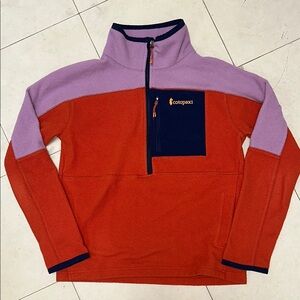 Cotopaxi Abrazo color block half zip fleece